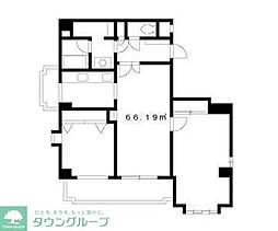 綾東ヴィレッジ弐番館 6階2LDKの間取り