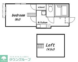 ＣＯＬＯＮＮＡ　ＭＩＬＩＡＲＥ 1階1Kの間取り