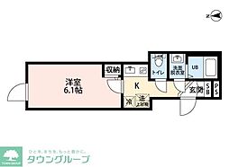 Ｔｈｅ　Ｍａｃｈｉｙａ　Ｃｏｕｒｔ 1階1Kの間取り