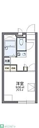 レオパレスＡｖｅｎｉｒ 2階1Kの間取り