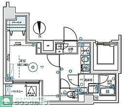プレニーズ五反野MAXIV 10階1Kの間取り