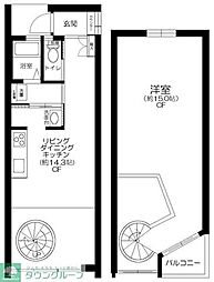 M・CASA 1LDKの間取図画像