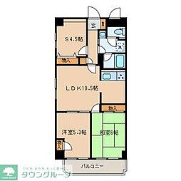 サンコーレジデンス 2SLDKの間取図画像