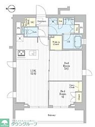 REFRAME5入谷 2LDKの間取図画像
