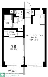 青砥ハイツ 1LDKの間取図画像