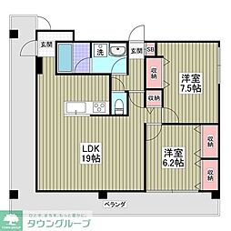 NBM 2DKの間取図画像
