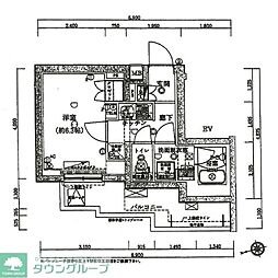 ジュイールパルフェ西新井 1Kの間取図画像