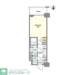 ラティエラ両国 1Kの間取図画像
