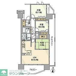 ライオンズオーチャードガーデン 3LDKの間取図画像