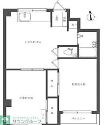 アイビーハイツ 2LDKの間取図画像