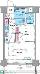 Genoviaasakusa6skygarden 1LDKの間取図画像
