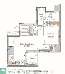 台東区東上野3丁目マンション 1LDKの間取図画像