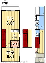 ブランカ尾久 1LDKの間取図画像