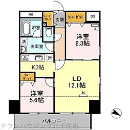 RoyalKJ 2LDKの間取図画像