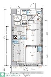 MAXIV竹ノ塚 2DKの間取図画像