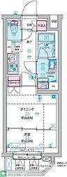 GENOVIA竹ノ塚 1DKの間取図画像