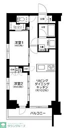 レジデンスノーブル三ノ輪 2LDKの間取図画像