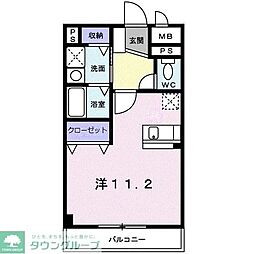 アーバンライゼ ワンルームの間取図画像