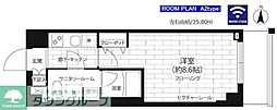 ステージグランデ竹ノ塚 1Kの間取図画像