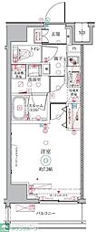 CREVISTA三ノ輪 1Kの間取図画像