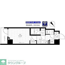 ステージファースト浅草桜橋 1Kの間取図画像