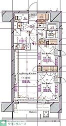 ブランシエスタ浅草蔵前 2LDKの間取図画像