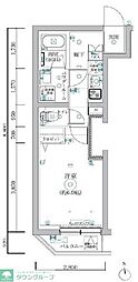 REGOLITH KITAAYASE 1Kの間取図画像
