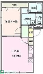 ワイエム東墨田 1LDKの間取図画像