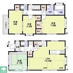 世田谷区桜上水3丁目戸建 4LDKの間取り