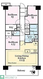 リーフィアレジデンス狛江和泉本町 804 8階3LDKの間取り