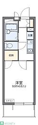 レオパレスパンシー 3階1Kの間取り