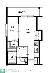シャイニング ワン 1LDKの間取図画像