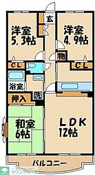 アーバンハイム成城パート3 3LDKの間取図画像