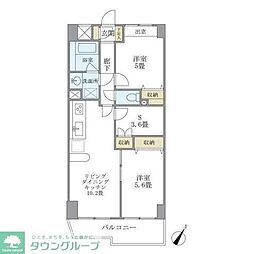 KDXレジデンス二子玉川 3LDKの間取図画像