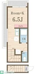 Casa Bella Daita 1LDKの間取図画像