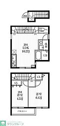ミハス経堂ノルテ 2LDKの間取図画像