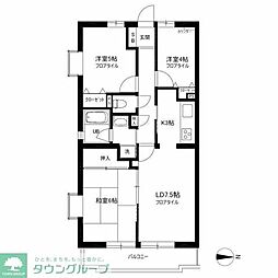 グレース桜新町 3LDKの間取図画像