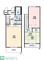 アイディアルハウス 2LDKの間取図画像