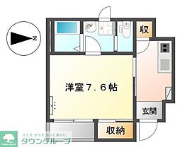 フォルビート 1Kの間取図画像