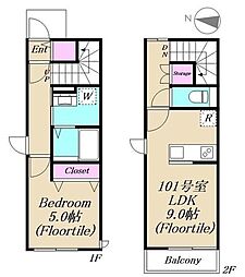C&S 1LDKの間取図画像