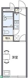 レオパレスサンキエム 1Kの間取図画像