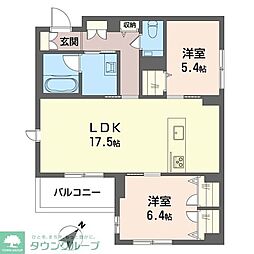 間取図画像 2LDK