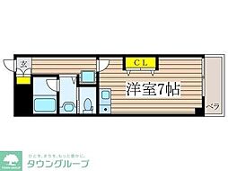 カーサペリオーレ ワンルームの間取図画像