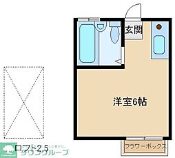セントヒルズ小平 ワンルームの間取図画像