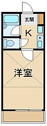 クレセントハイツ富士見 1Kの間取図画像