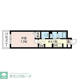シャーメゾン・エテルノ 1Kの間取図画像