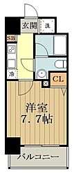 シースペース小金井 1Kの間取図画像