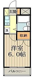 フェニックスマンション小金井 1Kの間取図画像