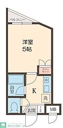 アザレア恋ケ窪 1Kの間取図画像