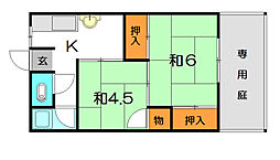 赤松文化 2Kの間取図画像